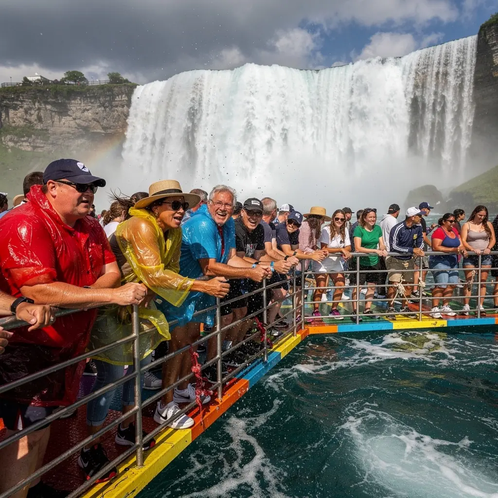 Путешествие на лодке к подножию Ниагарского водопада